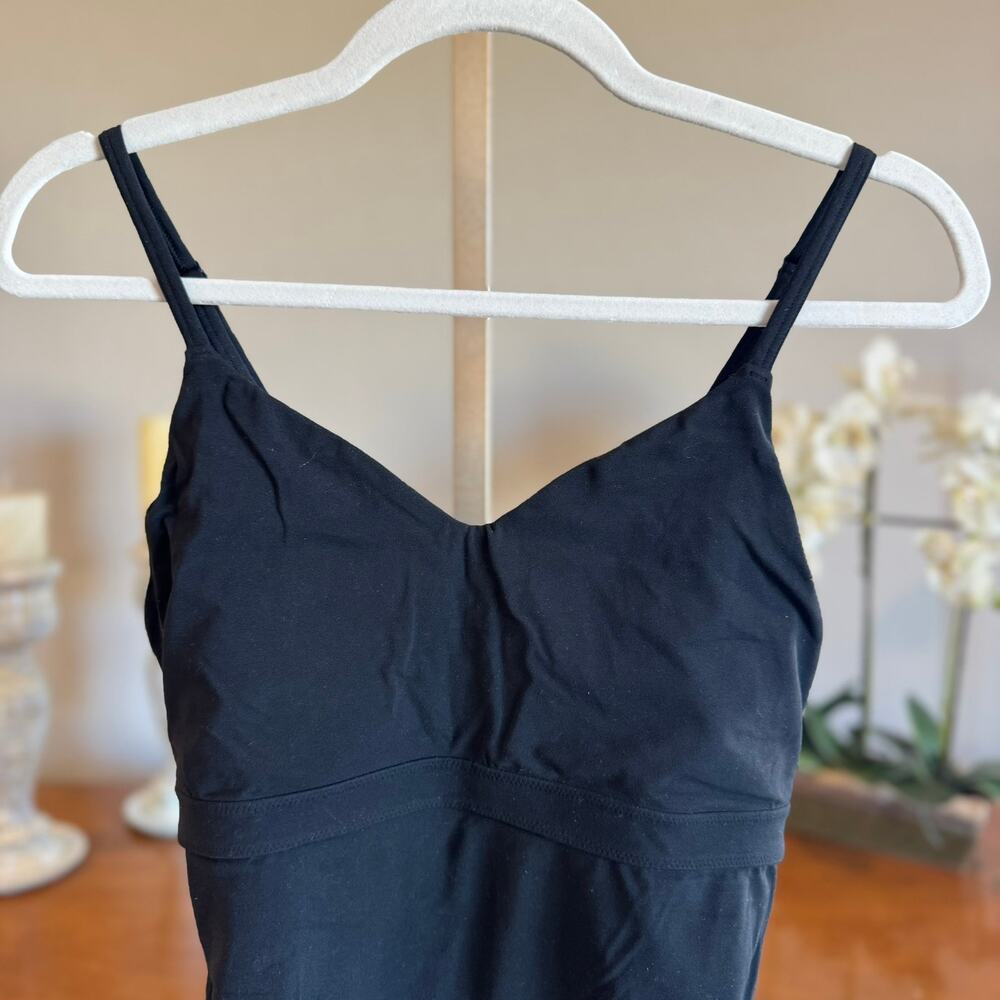 Athleta Ariel Bodysuit Black Size Medium Built In Bra - Picture 3 of 9